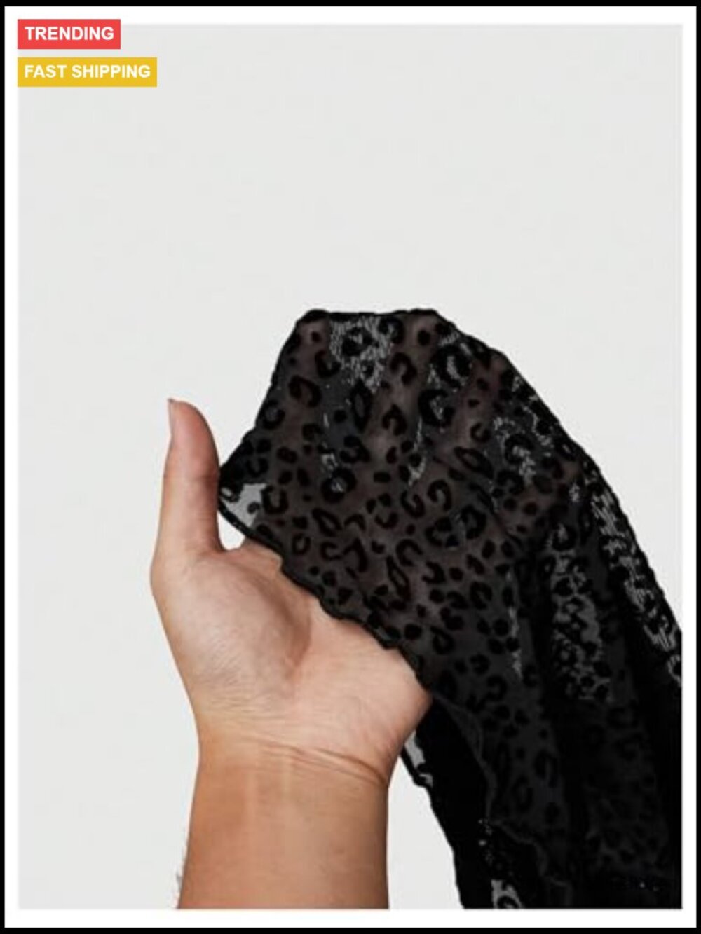 Leopard Mesh Strapless Tube Top Crop Bandeau Night Out - Picture 2 of 6